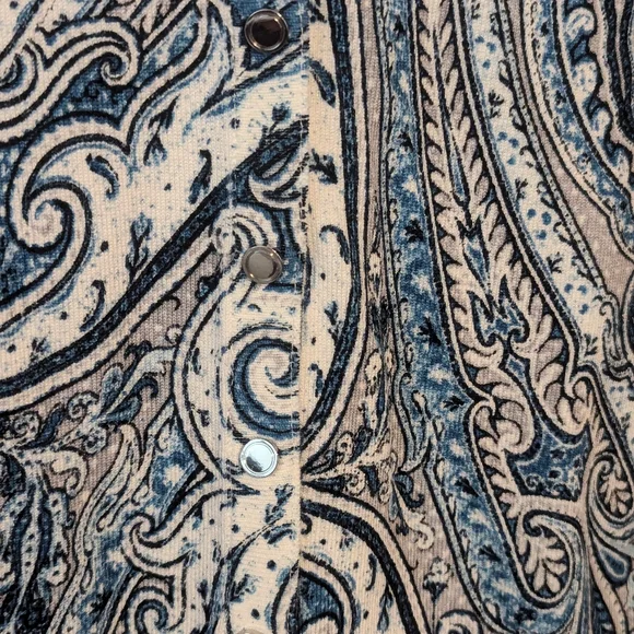 White House Black Market Paisley Cardigan - Picture 8 of 12